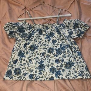 H&M Women’s Off The Shoulder Floral Top